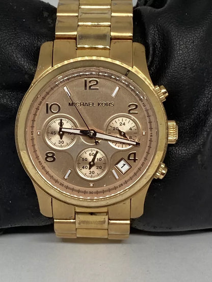 Michael Kors Runway MK5128 Women's Stainless Steel Analog Rose Dial Watch